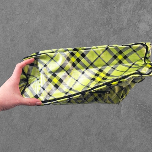 Miche Bag Delilah August 2010 Big Bag Shell Lime Green Black Plaid Cover - Picture 3 of 6